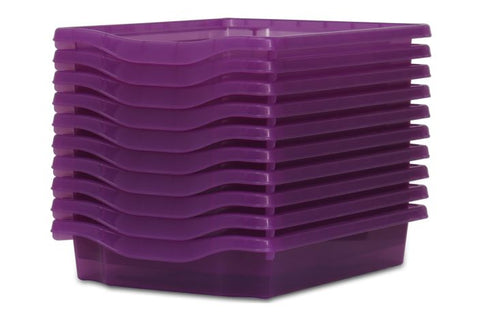Monarch Trays Multi Packs-Dropship,Monarch UK,Trays-Single (10Pack)-Violet Tint-MT001SET10CVIOLETTINT-Learning SPACE