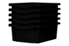 Monarch Trays Multi Packs-Dropship,Monarch UK,Trays-Double (5 Pack)-Black-MT002SET5CBLACK-Learning SPACE