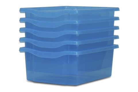 Monarch Trays Multi Packs-Dropship,Monarch UK,Trays-Double (5 Pack)-Blue Tint-MT002SET5CSKYBLUETINT-Learning SPACE
