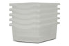Monarch Trays Multi Packs-Dropship,Monarch UK,Trays-Double (5 Pack)-Translucent-MT002SET5CTRANS-Learning SPACE