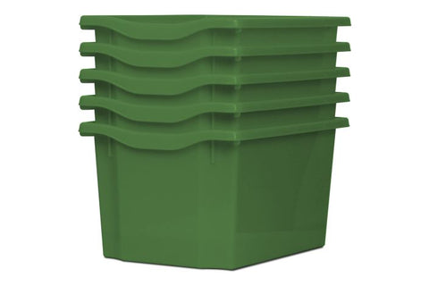 Monarch Trays Multi Packs-Dropship,Monarch UK,Trays-Triple (5 Pack)-Green-MT003SET5CGREEN-Learning SPACE