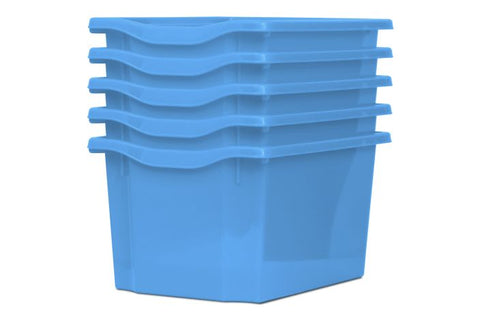 Monarch Trays Multi Packs-Dropship,Monarch UK,Trays-Triple (5 Pack)-Cyan-MT003SET5CCYAN-Learning SPACE