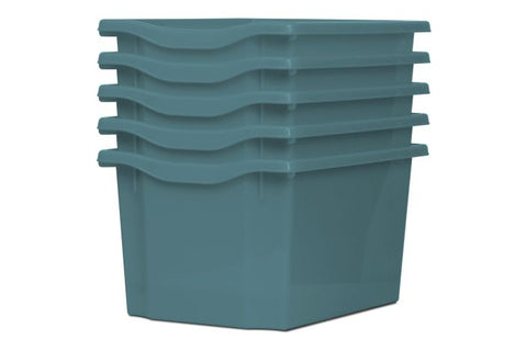 Monarch Trays Multi Packs-Dropship,Monarch UK,Trays-Triple (5 Pack)-Metal Blue-MT003SET5CMETALBLUE-Learning SPACE