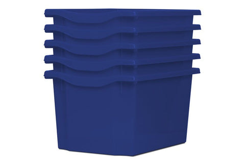 Monarch Trays Multi Packs-Dropship,Monarch UK,Trays-Triple (5 Pack)-Blue-MT003SET5CBLUE-Learning SPACE