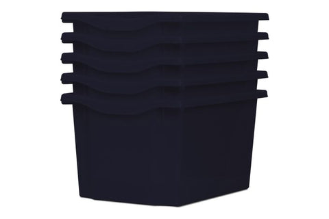 Monarch Trays Multi Packs-Dropship,Monarch UK,Trays-Triple (5 Pack)-Dark Blue-MT003SET5CDARKBLUE-Learning SPACE