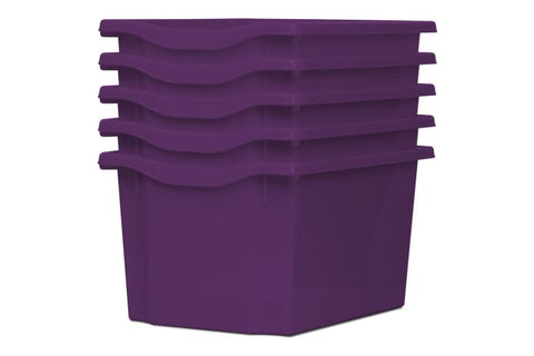Monarch Trays Multi Packs-Dropship,Monarch UK,Trays-Triple (5 Pack)-Purple-MT003SET5CPURPLE-Learning SPACE