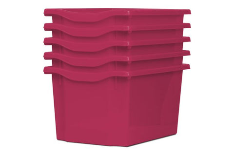 Monarch Trays Multi Packs-Dropship,Monarch UK,Trays-Triple (5 Pack)-Pink-MT003SET5CPINK-Learning SPACE