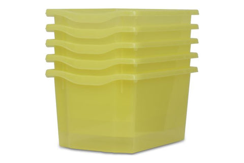 Monarch Trays Multi Packs-Dropship,Monarch UK,Trays-Triple (5 Pack)-Citron Tint-MT003SET5CCITRONTINT-Learning SPACE