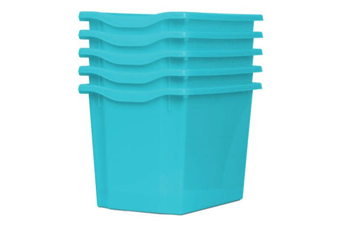 Monarch Trays Multi Packs-Dropship,Monarch UK,Trays-Quad (5 Pack)-Light Blue-MT004SET5CLIGHTBLUE-Learning SPACE