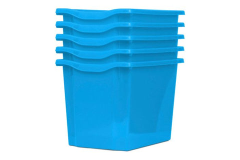 Monarch Trays Multi Packs-Dropship,Monarch UK,Trays-Quad (5 Pack)-Cyan-MT004SET5CCYAN-Learning SPACE