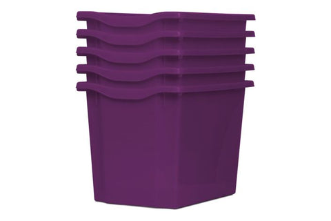 Monarch Trays Multi Packs-Dropship,Monarch UK,Trays-Quad (5 Pack)-Purple-MT004SET5CPURPLE-Learning SPACE