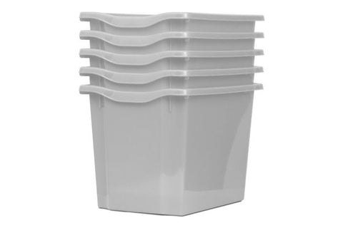 Monarch Trays Multi Packs-Dropship,Monarch UK,Trays-Quad (5 Pack)-Light Grey-MT004SET5CLGTGREY-Learning SPACE