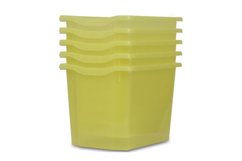 Monarch Trays Multi Packs-Dropship,Monarch UK,Trays-Quad (5 Pack)-Citron Tint-MT004SET5CCITRONTINT-Learning SPACE