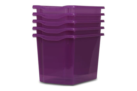 Monarch Trays Multi Packs-Dropship,Monarch UK,Trays-Quad (5 Pack)-Violet Tint-MT004SET5CVIOLETTINT-Learning SPACE
