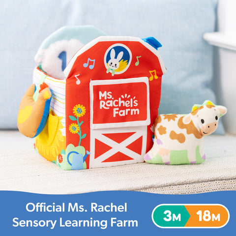 Ms. Rachel Sensory Learning Farm-Animals,Baby Soft Toys,Farms & Construction,Games & Toys,Ms. Rachel-Learning SPACE