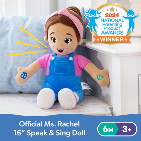 Ms. Rachel Speak & Sing Doll-Baby Musical Toys,Games & Toys,Ms. Rachel,Music,Nursery-Learning SPACE