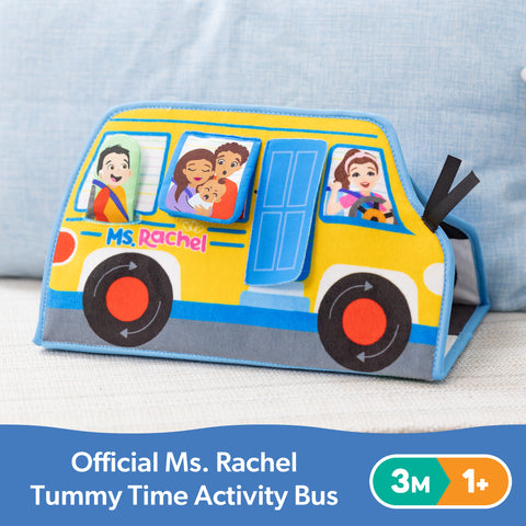 Ms. Rachel Tummy Time Activity Bus-Baby Sensory Toys,Baby Soft Toys,Baby Toys,Games & Toys,Ms. Rachel,Tummy Time-Learning SPACE