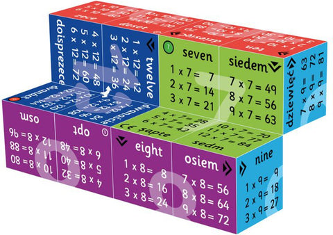 Multiplication Tables Cube - One To Twelve-Back To School,Bigjigs Toys,Maths,Multiplication & Division,Primary Maths,Seasons,Stock-Learning SPACE