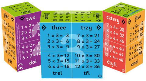 Multiplication Tables Cube - One To Twelve-Back To School,Bigjigs Toys,Maths,Multiplication & Division,Primary Maths,Seasons,Stock-Learning SPACE