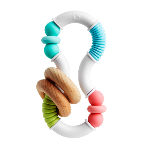 Munchkin Sili Twisty Teether-Feeding Skills,Fine Motor Skills,Gifts For 1 Year Olds,Gifts For 3-6 Months,Gifts For 6-12 Months Old,Life Skills,Mouth Skills,Munchkin,Oral Motor & Chewing Skills,Role Play,Teether-Learning SPACE