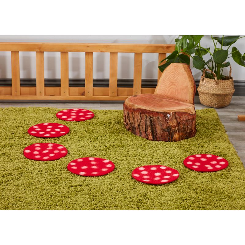 Mushroom Mats (6Pk)-Calmer Classrooms,Cosy Direct,Den Accessories,Den Making Materials,Mats,Nooks dens & Reading Areas,Reading Area,Sensory Dens-Learning SPACE