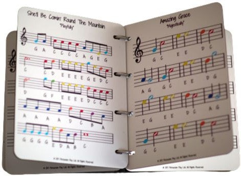 Music Book (Four Music Sheets/8 Songs) - Sensory Garden-Dropship,Matrix Group,Music,Outdoor Musical Instruments,Playground Equipment,Primary Music,Sensory Garden-Ground Fixed-LSPPMBG-Learning SPACE