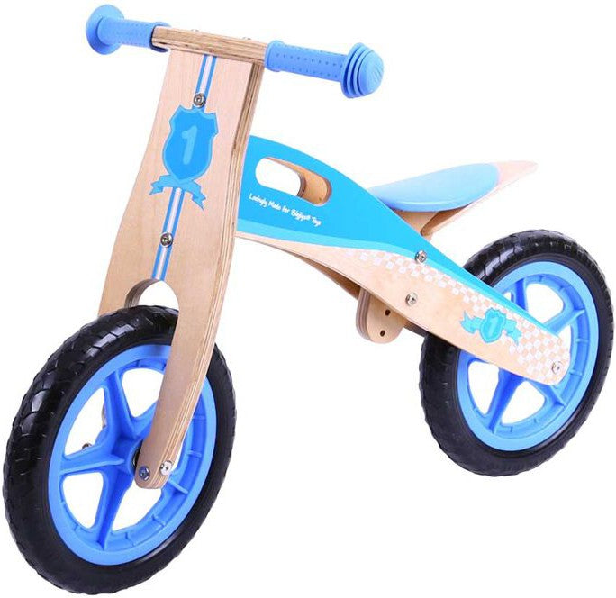 My First Balance Bike - Blue-Additional Need, Balance Bikes, Balancing Equipment, Bigjigs Toys, Calmer Classrooms, Early Years. Ride On's. Bikes. Trikes, Exercise, Gross Motor and Balance Skills, Ride & Scoot, Ride On's. Bikes & Trikes, Stock-Learning SPACE