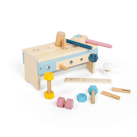 My First Workbench Wooden-Bigjigs Toys,Engineering & Construction,Gifts For 2-3 Years Old,Role Play,S.T.E.M,SCOTEXCEL,Technology & Design,Wooden Toys-Learning SPACE