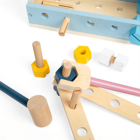 My First Workbench Wooden-Bigjigs Toys,Engineering & Construction,Gifts For 2-3 Years Old,Role Play,S.T.E.M,SCOTEXCEL,Technology & Design,Wooden Toys-Learning SPACE