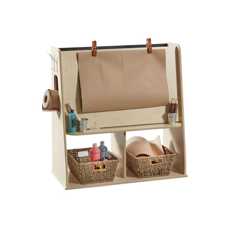 Narrow Art Station - Maple 1Pk-Arts & Crafts,Atelier,Classroom Furniture,Cosy Direct,Furniture,Wellbeing Furniture-Learning SPACE