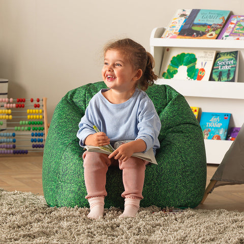 Natural Grass Children's Bean Bag-Bean Bags,Bean Bags & Cushions,Eden Learning Spaces,Gifts for 5-7 Years Old,Gifts for 8+,Nature Learning Environment,Nature Sensory Room,Nurture Room,Sensory Garden,Stock,Wellbeing Furniture-Learning SPACE