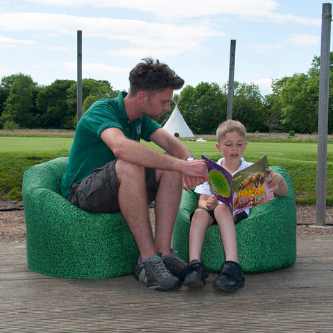 Natural Grass Children's Bean Bag-Bean Bags,Bean Bags & Cushions,Eden Learning Spaces,Gifts for 5-7 Years Old,Gifts for 8+,Nature Learning Environment,Nature Sensory Room,Nurture Room,Sensory Garden,Stock,Wellbeing Furniture-Learning SPACE