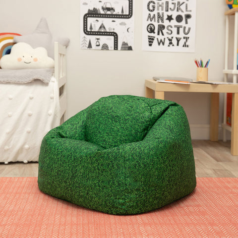 Natural Grass Children's Bean Bag-Bean Bags,Bean Bags & Cushions,Eden Learning Spaces,Gifts for 5-7 Years Old,Gifts for 8+,Nature Learning Environment,Nature Sensory Room,Nurture Room,Sensory Garden,Stock,Wellbeing Furniture-Learning SPACE