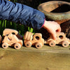 Natural Wooden Vehicles Set (12Pk)-Atelier,Cars & Transport,Cosy Direct,Small World,TickiT-Learning SPACE