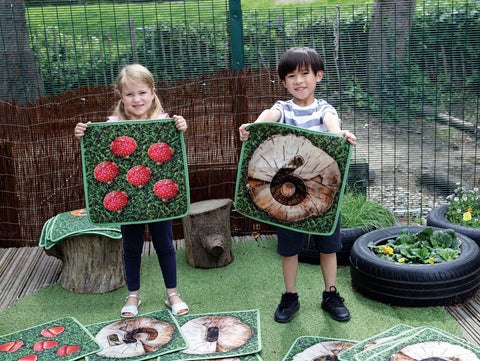 Natural World Counting Indoor/Outdoor 35 Mini Placement Carpets with holdall-Dropship,Kit For Kids,Mats,Mats & Rugs,Rugs,Sit Mats,Square,Wellbeing Furniture,World & Nature-Learning SPACE