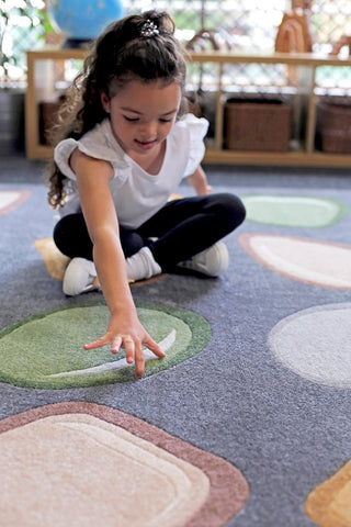 Natural World™ Carved Placement 2x2m Carpet-Dropship,Kit For Kids,Mats & Rugs,Nature Sensory Room,Neutral Colour,Placement Carpets,Rugs,Square,Wellbeing Furniture-Learning SPACE