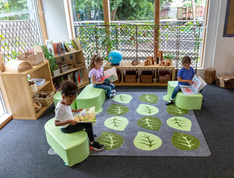 Natural World™ Carved Placement 2x2m Carpet-Dropship,Kit For Kids,Mats & Rugs,Nature Sensory Room,Neutral Colour,Placement Carpets,Rugs,Square,Wellbeing Furniture-Learning SPACE