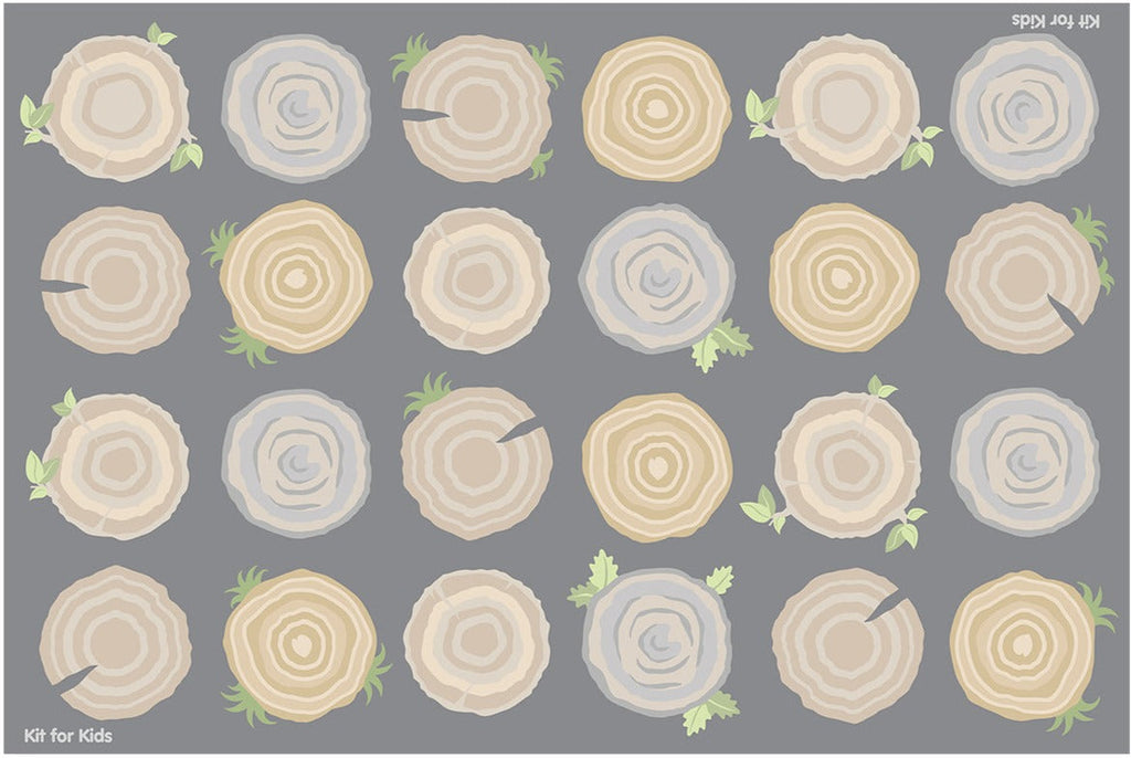 Natural World™ Tree Stump Placement 3x2m Carpet-Carpets, Mats & Rugs-Dropship,Kit For Kids,Mats & Rugs,Nature Sensory Room,Neutral Colour,Placement Carpets,Rectangular,Rugs,Wellbeing Furniture,World & Nature-Learning SPACE