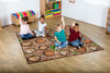 Natural World™ Woodland Double Sided 2x2m Carpet-Dropship,Kit For Kids,Mats & Rugs,Nature,Nature Sensory Room,Neutral Colour,Placement Carpets,Rugs,Square,Wellbeing Furniture,World & Nature-Learning SPACE