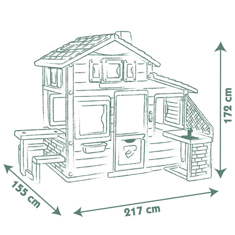 Neo Friends Play House-Imaginative Play,Outdoor Playhouse,Play Houses,Playground Equipment,Playhouses,Pretend play,Role Play,Smoby-Learning SPACE