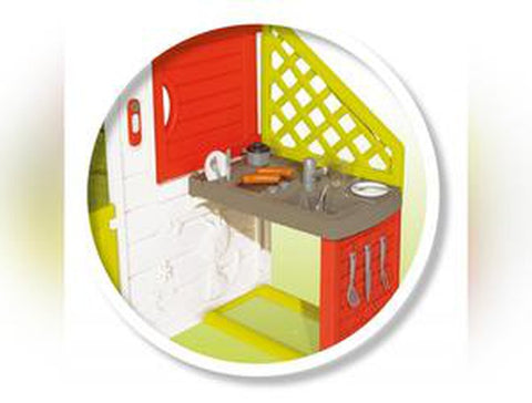 Neo Friends Play House & Kitchen-Doll Houses & Playsets-Imaginative Play,Kitchens & Shops & School,Outdoor Playhouse,Play Houses,Playground Equipment,Playhouses,Pretend play,Role Play,Smoby-Learning SPACE