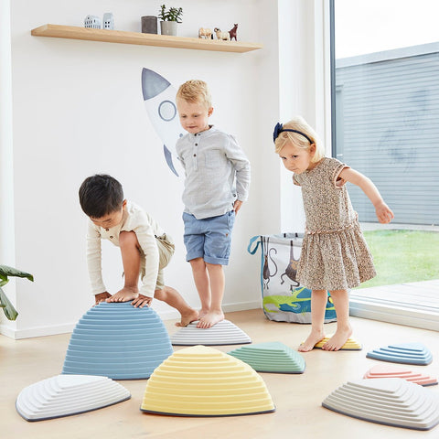 Nordic Hill Top Stepping Stones for Gross Motor Skills-Additional Need,Balancing Equipment,Garden Game,Gonge,Gross Motor and Balance Skills,Helps With,Stepping Stones-Learning SPACE