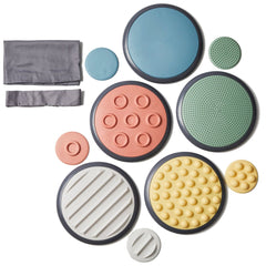 Nordic Tactile Discs 5 Large/5 Small Stepping Stones-AllSensory, Early Years Sensory Play, Gonge, Gross Motor and Balance Skills, Stepping Stones, Tactile Toys & Books-Learning SPACE