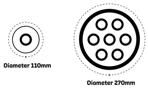 Nordic Tactile Discs 5 Large/5 Small Stepping Stones-AllSensory, Early Years Sensory Play, Gonge, Gross Motor and Balance Skills, Stepping Stones, Tactile Toys & Books-Learning SPACE