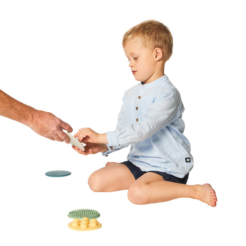 Nordic Tactile Discs 5 Large/5 Small Stepping Stones-AllSensory,Dropship,Early Years Sensory Play,Gonge,Gross Motor and Balance Skills,Stepping Stones,Tactile Toys & Books-Learning SPACE