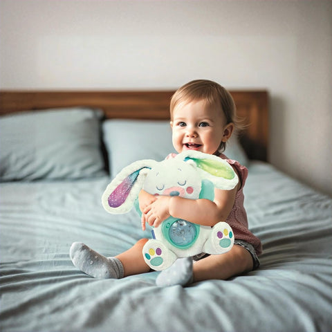 Northern Lights Arctic Bunny Projector Plush-Baby & Toddler Gifts,Baby Sensory Toys,Baby Soft Toys,Baby Toys,Clementoni,Night Light,Plush,Sensory Light Up Toys,Sensory Projectors,Visual Sensory Toys-Learning SPACE