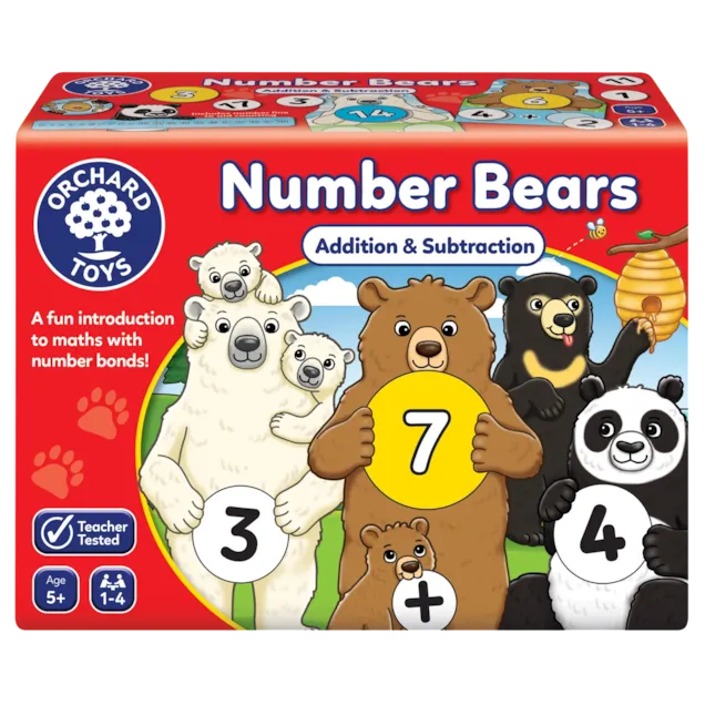 Number Bears Game - Maths Board game-Dyscalculia,Early years Games & Toys,Games & Toys,Maths Toys,Orchard Toys,Table Top & Family Games-Learning SPACE