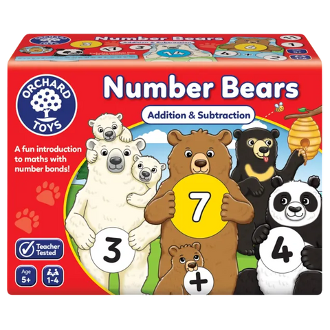 Number Bears Game - Maths Board game-Dyscalculia,Early years Games & Toys,Games & Toys,Maths Toys,Orchard Toys,Table Top & Family Games-Learning SPACE
