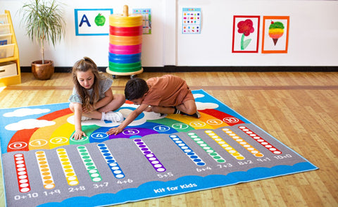 Number Bonds 2x2m Carpet-Addition & Subtraction,Counting Numbers & Colour,Educational Carpet,Kit For Kids,Mats & Rugs,Multi-Colour,Rugs,Square,Wellbeing Furniture-Learning SPACE