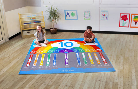 Number Bonds 2x2m Carpet-Addition & Subtraction,Counting Numbers & Colour,Educational Carpet,Kit For Kids,Mats & Rugs,Multi-Colour,Rugs,Square,Wellbeing Furniture-Learning SPACE